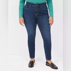 Lane Bryant Slim Dark Blue Skinny Jeans size 16 short